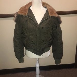 Flight Jacket with hoodie